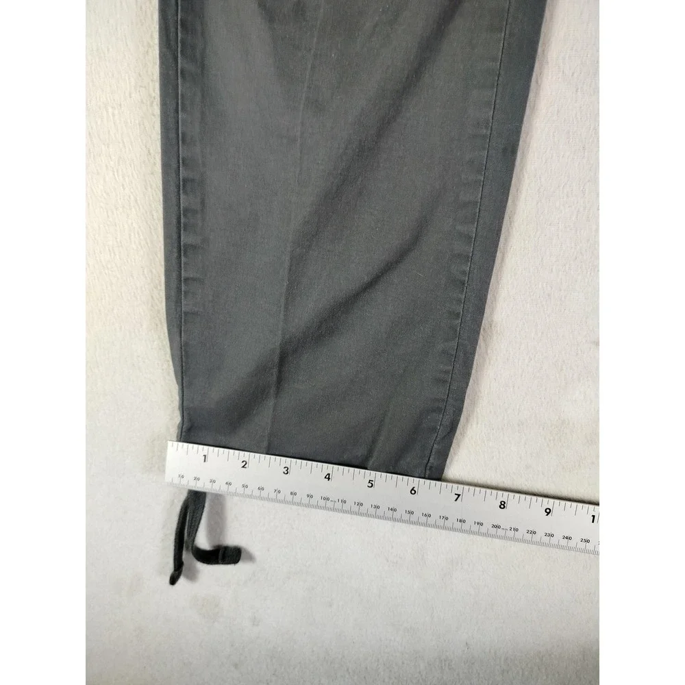 Arizona Jean Co Cargo Pants Mens Small Black Elastic Waist Drawstring Utility